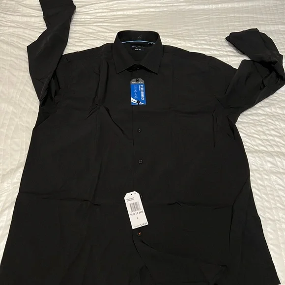 slim fit dress slacks Nautica® x MagnaReady® Adaptive Navy Dress Pant